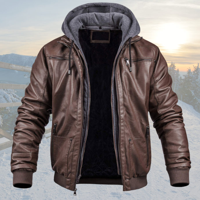 Henry™ | Leather Winter Jacket