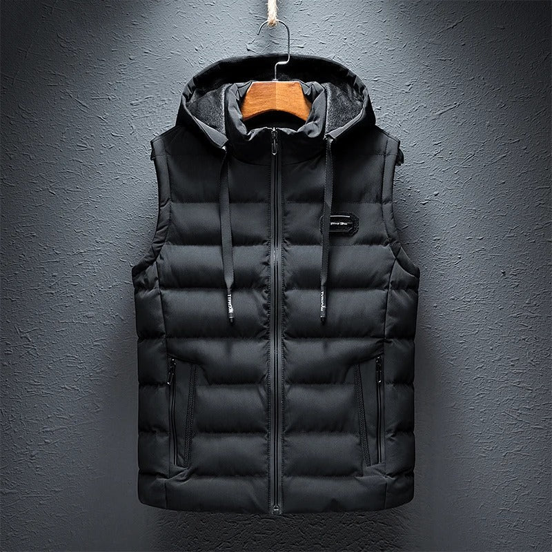 ANTON | PUFFER VEST WITH HOOD