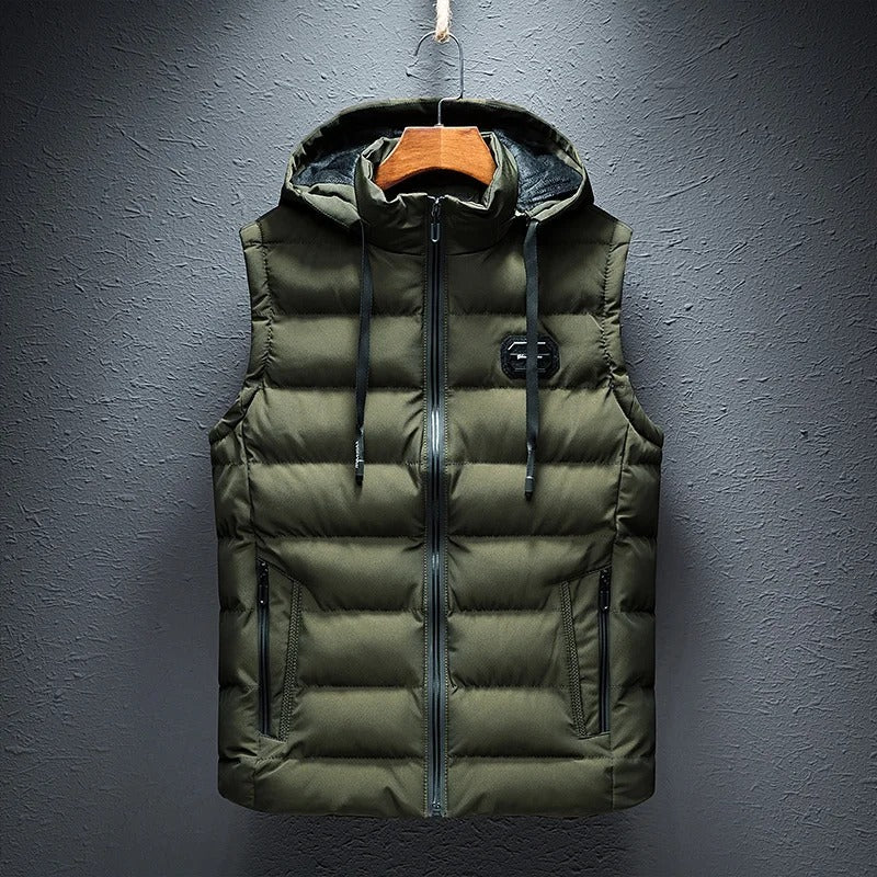 ANTON | PUFFER VEST WITH HOOD