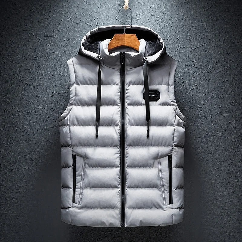 ANTON | PUFFER VEST WITH HOOD